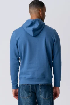 Sweatshirt Hoodie - Støvet Blå