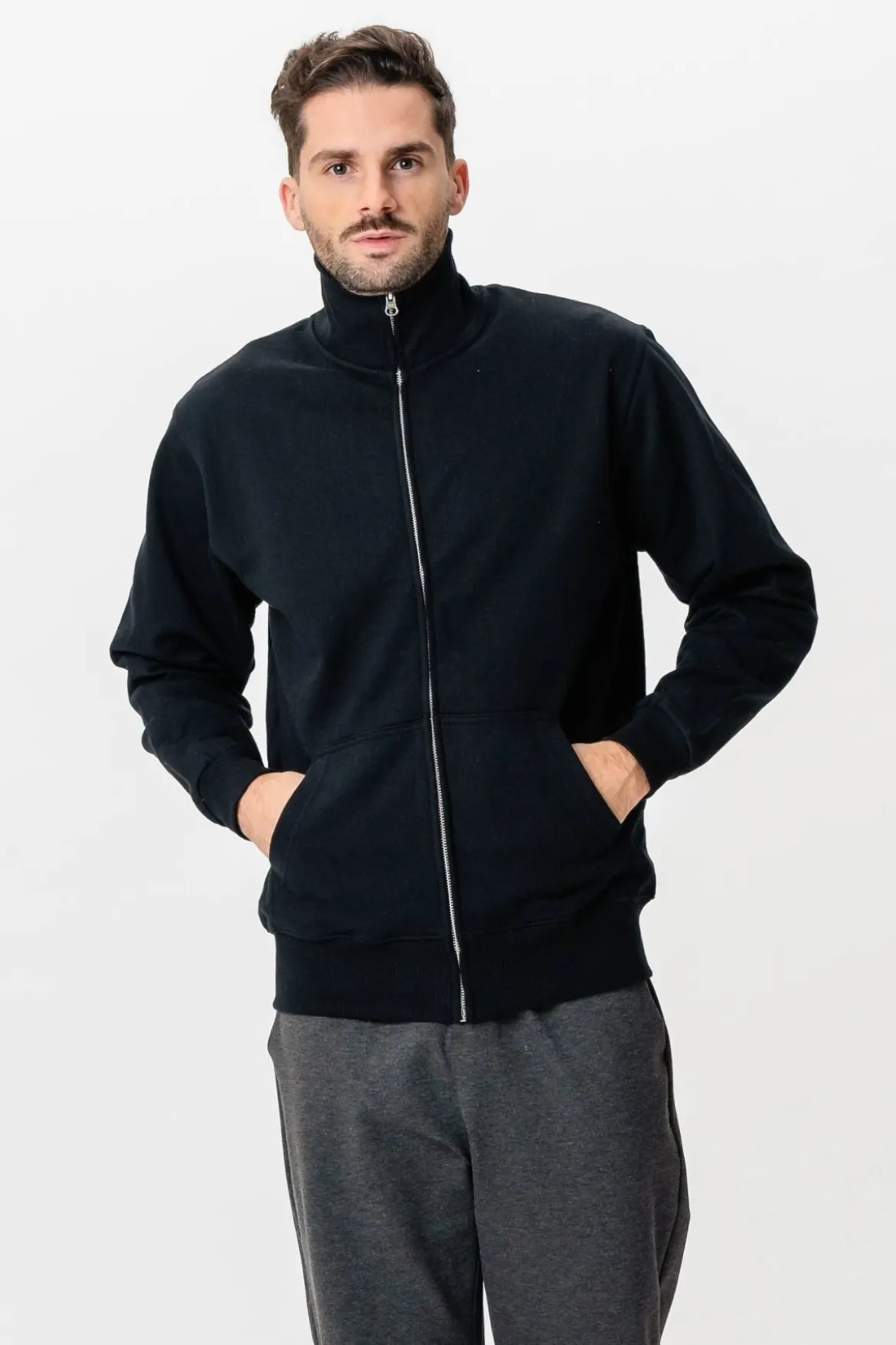 Sweatshirt Zip - Sort