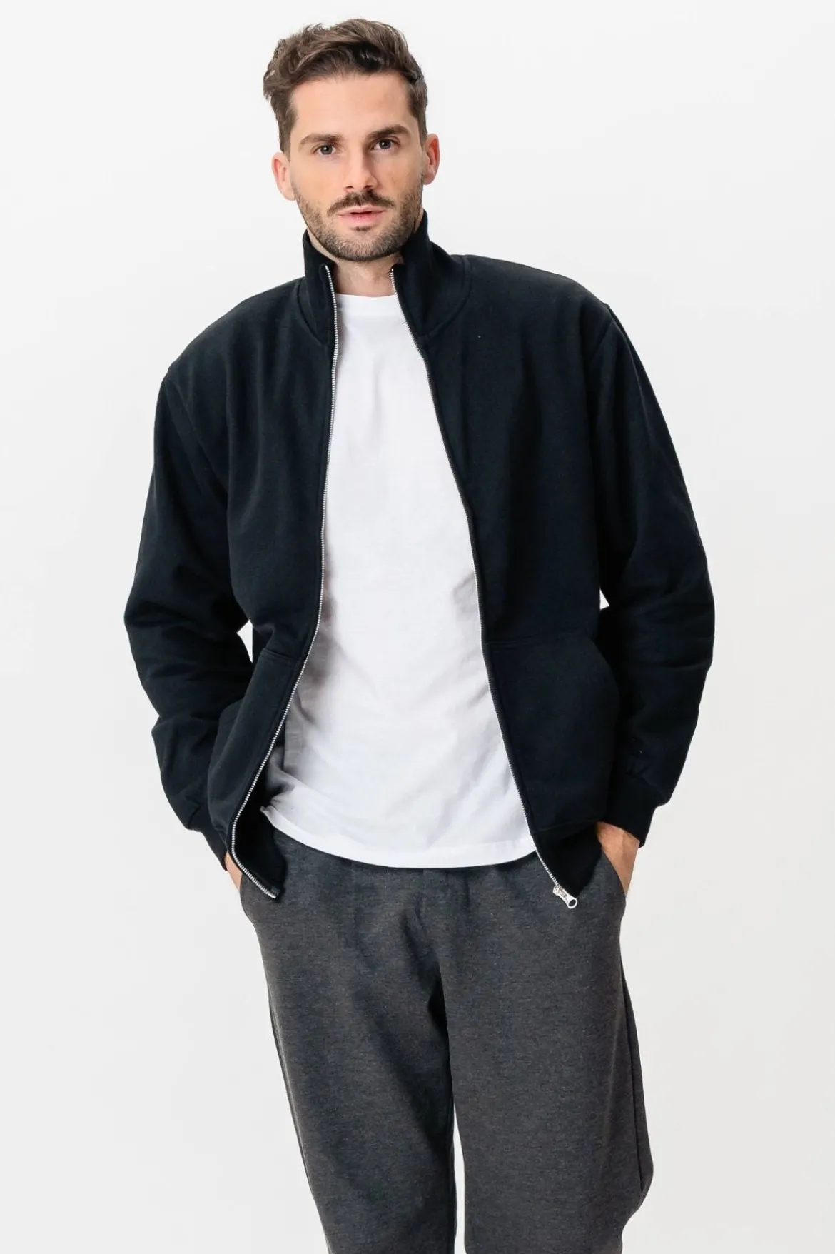 Sweatshirt Zip - Sort