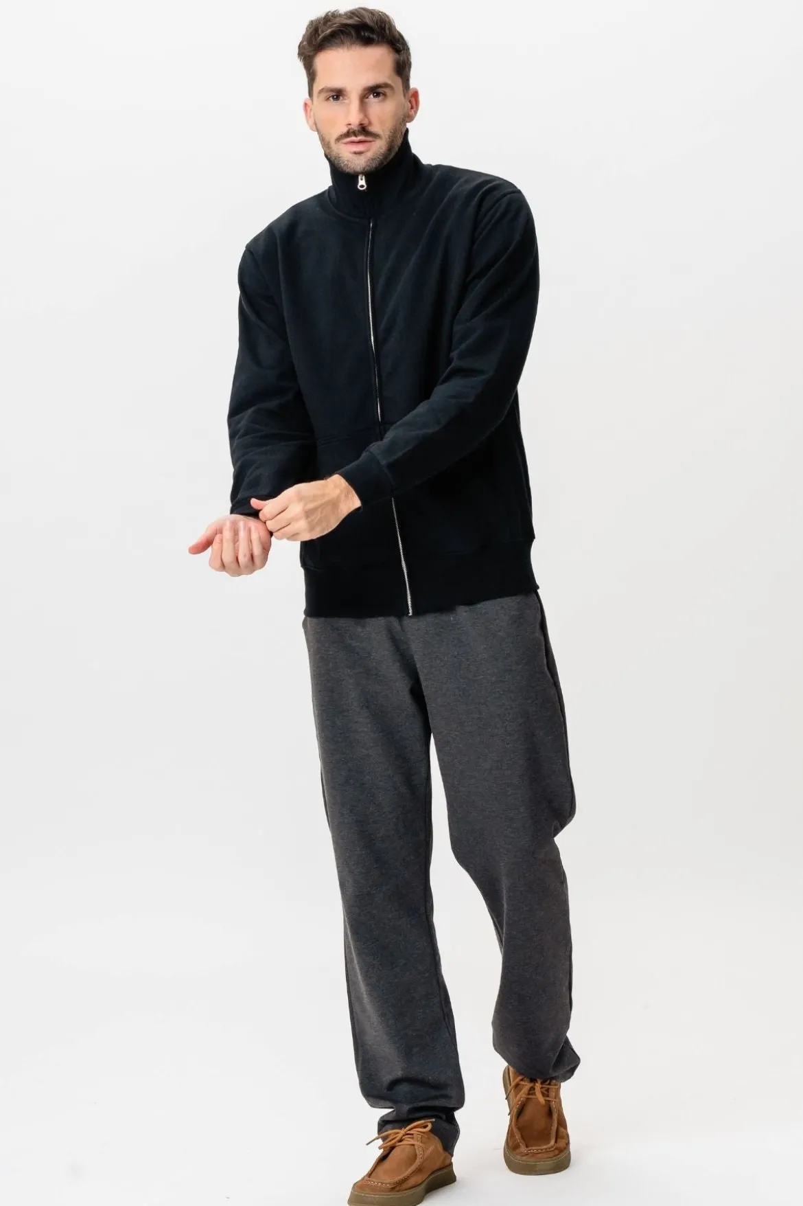Sweatshirt Zip - Sort