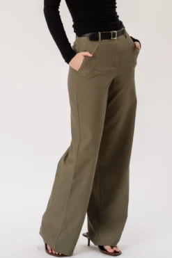 Talia Baggy Pants - Khaki