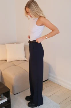 Talia Baggy Pants - Navy