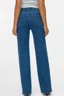 Tessa Wide Pocket Jeans - Medium Blå Denim