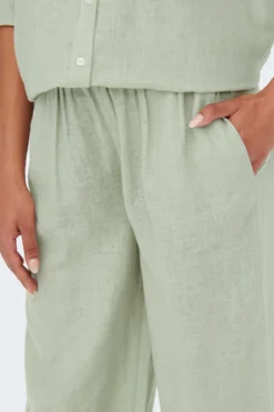 Tokyo Linen Pants - Desert Sage