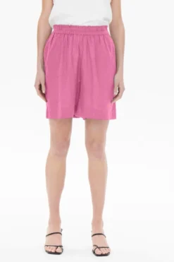 Tokyo Linen Shorts - Sachet Pink