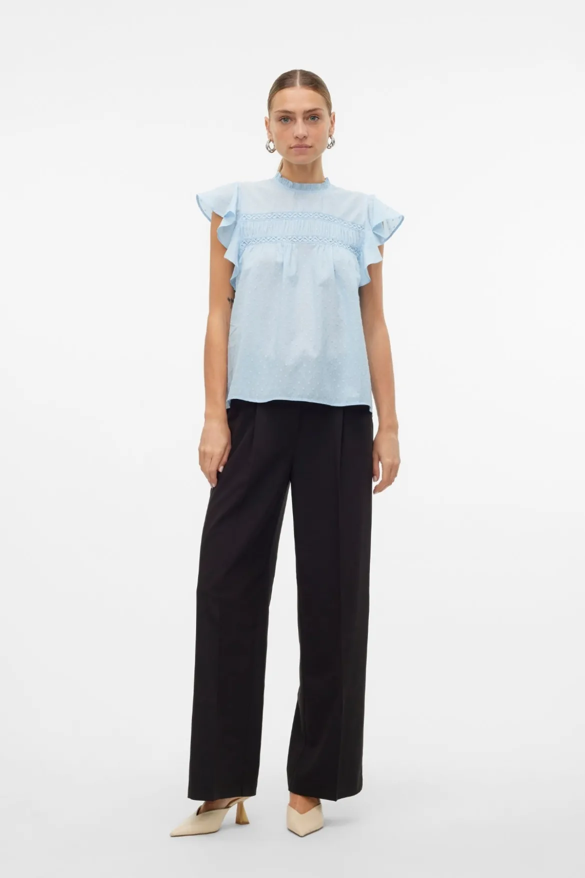 Trine Blonde Top - Cashmere Blue