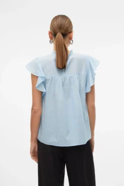 Trine Blonde Top - Cashmere Blue