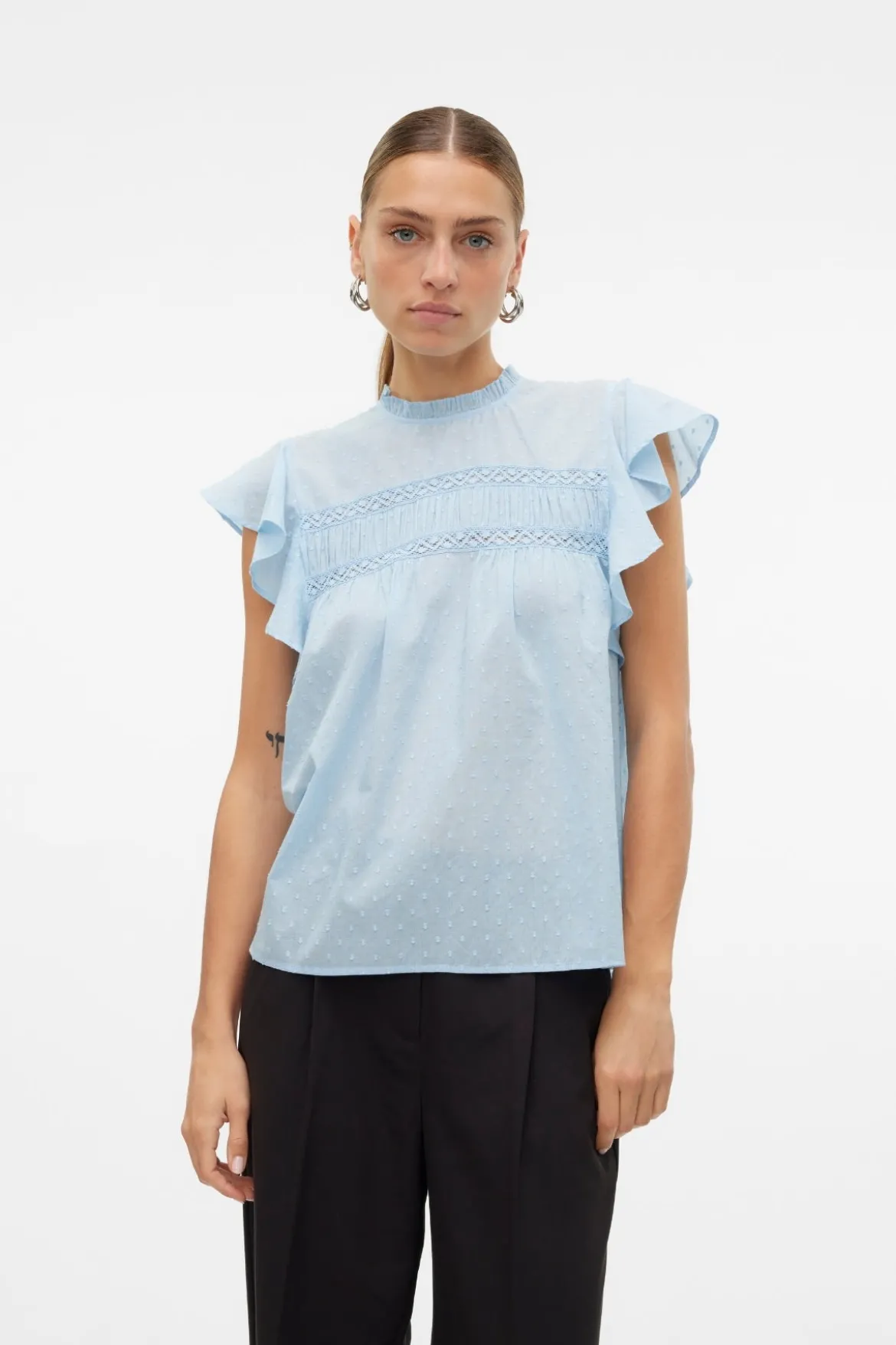 Trine Blonde Top - Cashmere Blue
