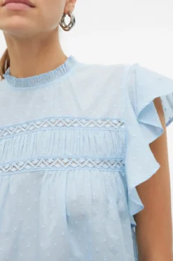 Trine Blonde Top - Cashmere Blue