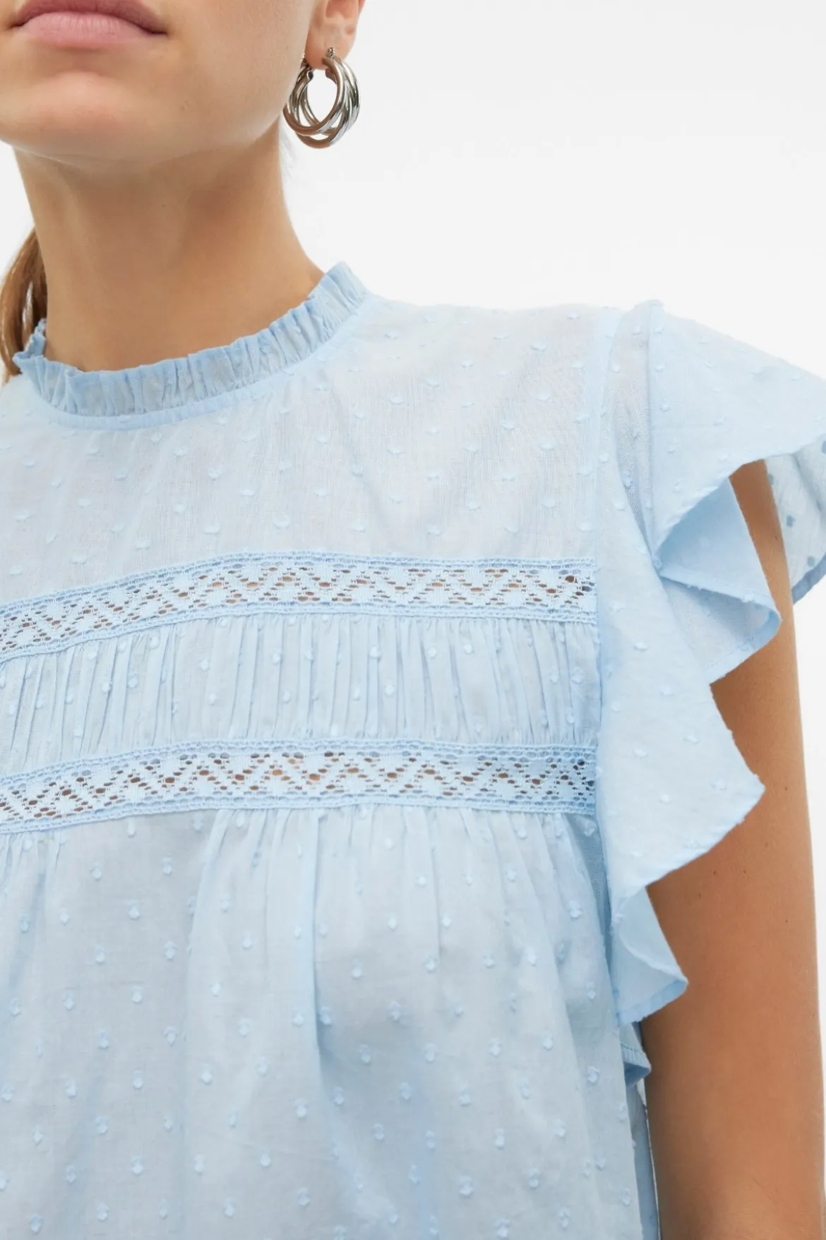 Trine Blonde Top - Cashmere Blue