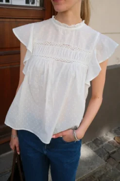 Trine Blonde Top - Snehvid
