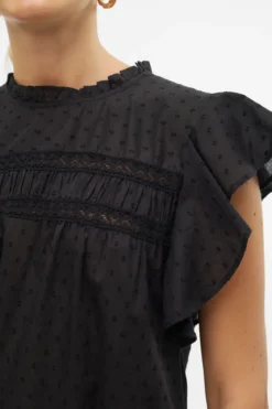 Trine Blonde Top - Sort