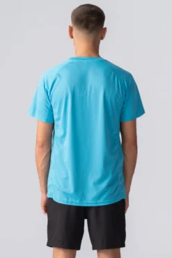 Trænings T-shirt - Turkis blå
