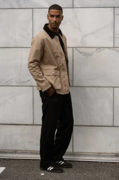 Twill Jakke - Mørk Sand