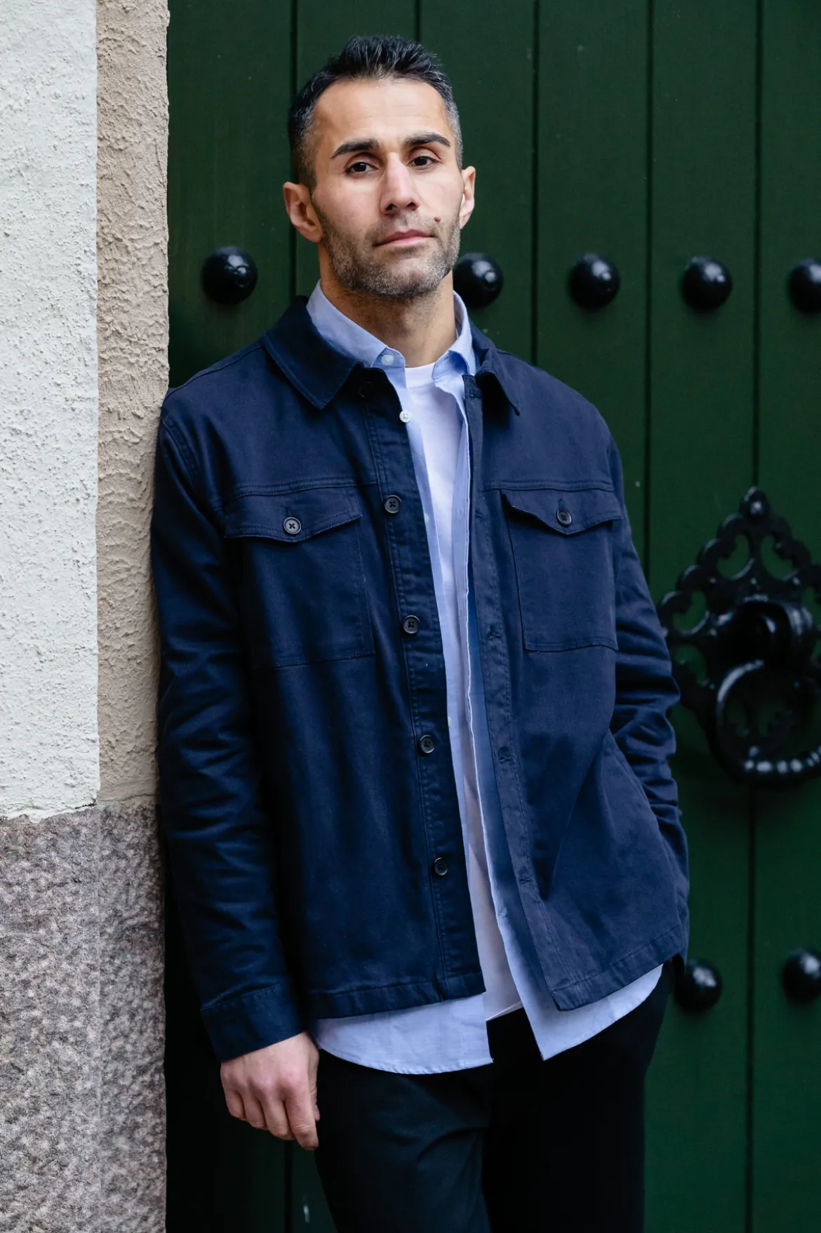 Twill Overshirt - Navy