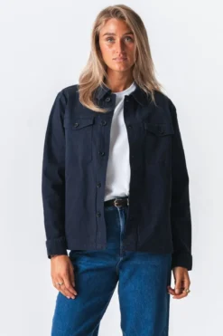 Twill Overshirt - Navy