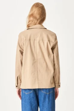 Twill Shacket - Beige