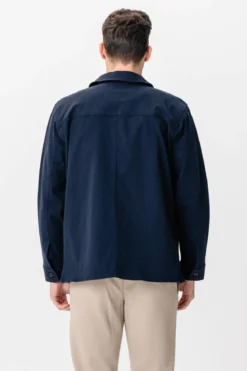 Twill Skjorte Jakke - Navy