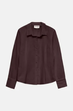 Ums V-hals T-shirt - Chocolate Plum