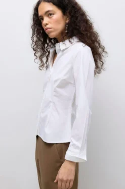 Ums V-Neck T-shirt - Klar Hvid