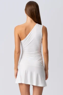 Valentina One Shoulder Dress - Hvid