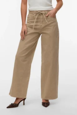 Wien Wide Belt Color Jeans - Silver Mink