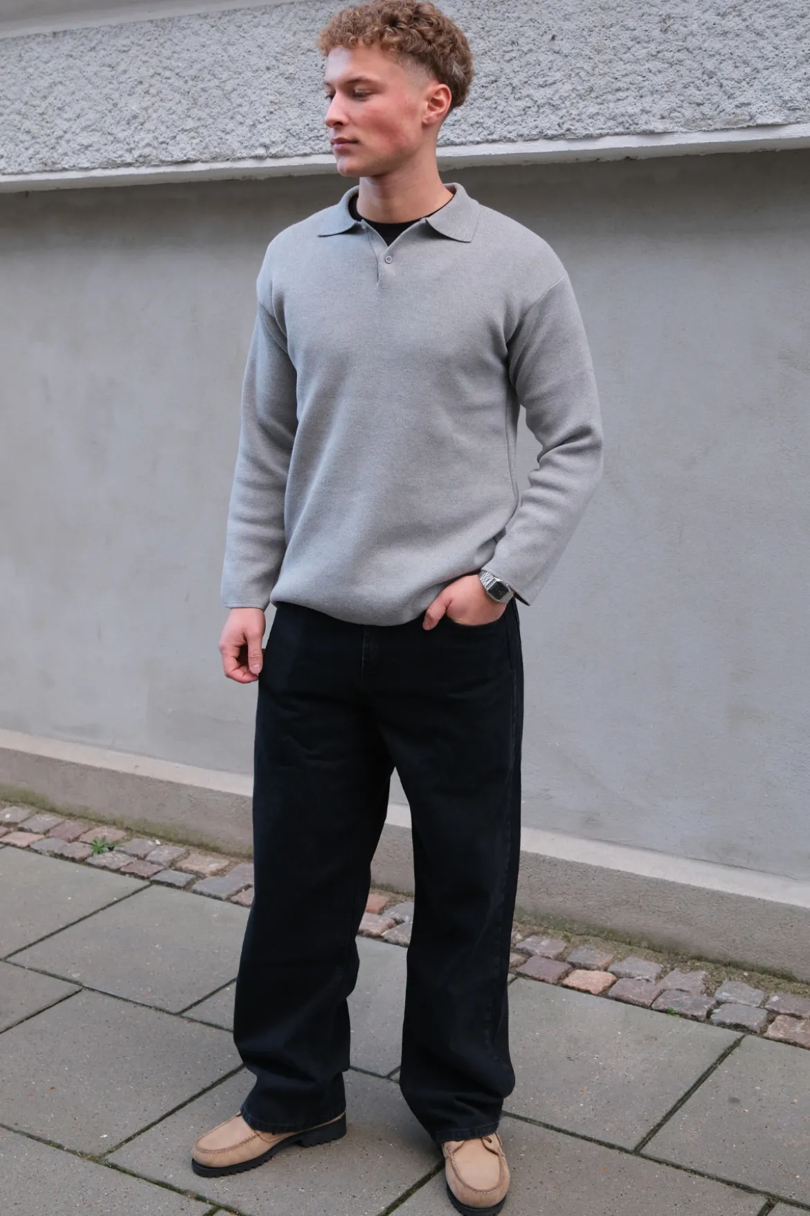 William Regular Jeans - Sort Denim