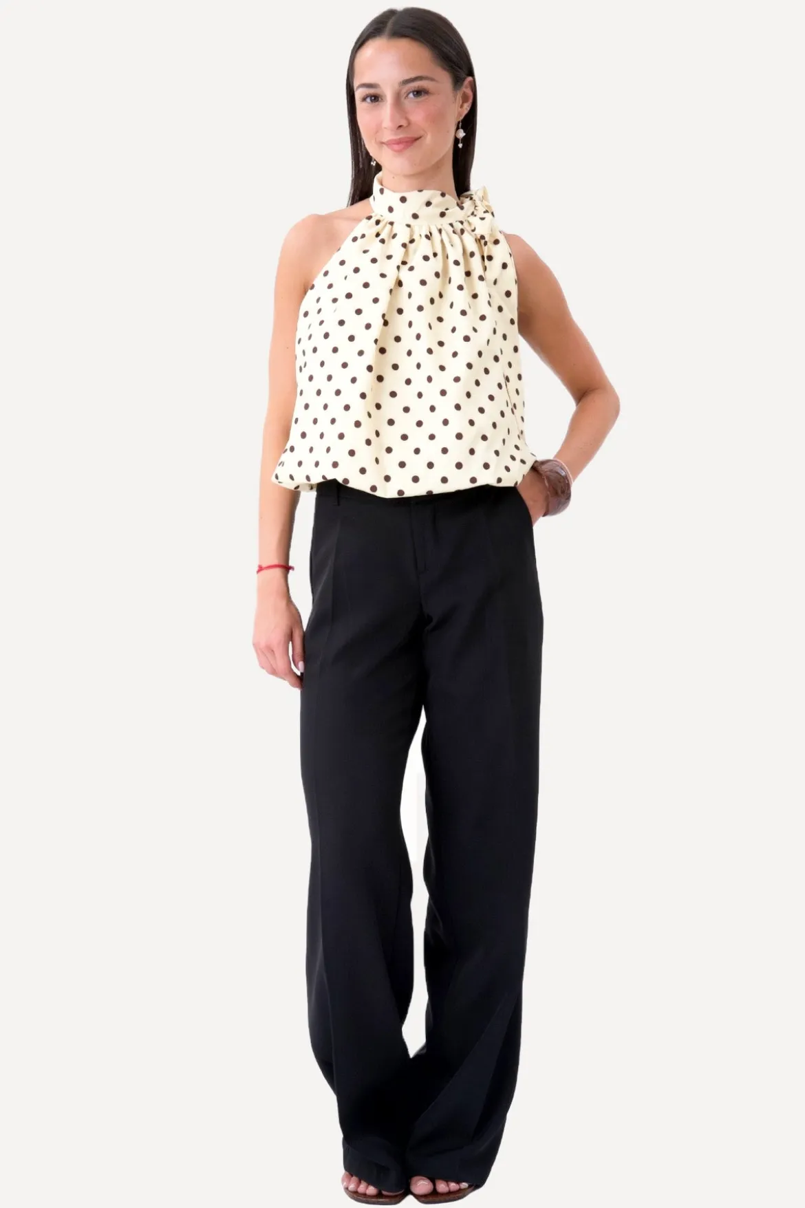Wilma Top - Gul/Brun