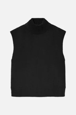 Wow Highneck Vest - Sort