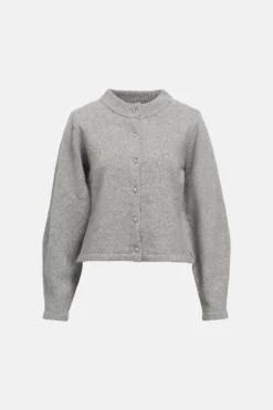 Zari Strik Cardigan - Medium Grey Melange