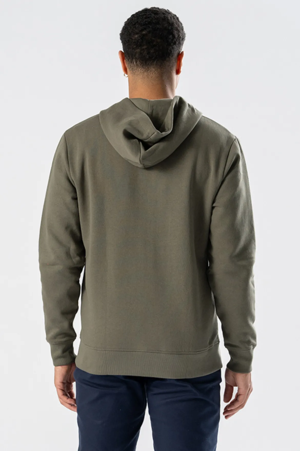Zip Hoodie - Army Grøn
