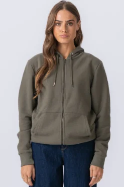 Zip Hoodie - Grøn