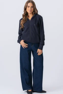 Zip Hoodie - Navy