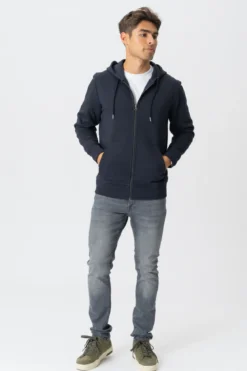 Zip Hoodie - Navy