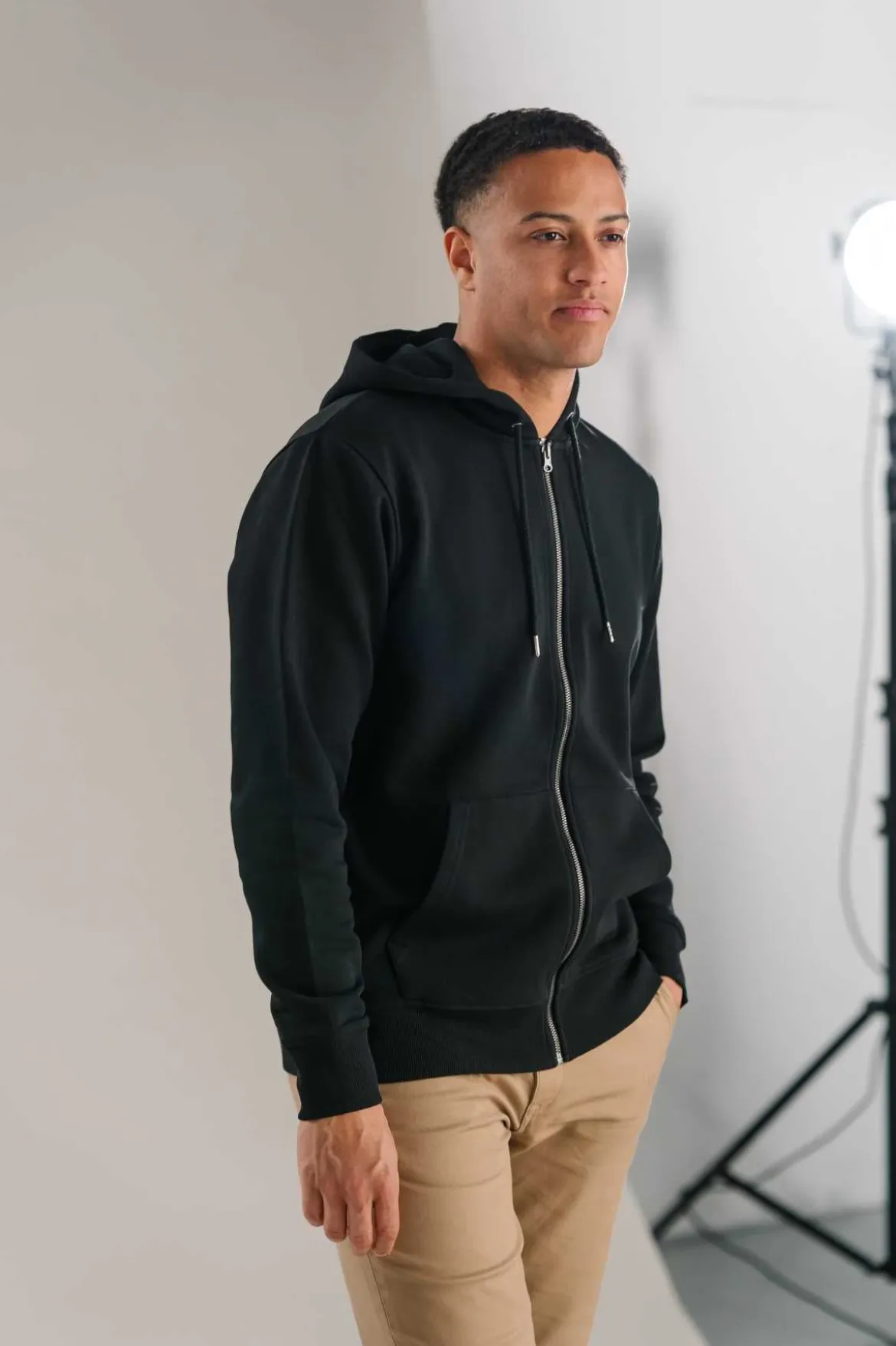 Zip Hoodie - Sort