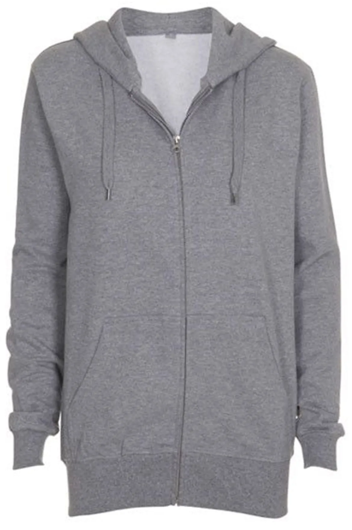 Zip sweat hoodie - Lyse grå