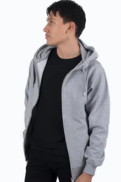 Zip sweat hoodie - Lyse grå