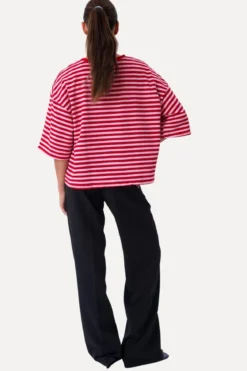 Zoe T-shirt - Rød/Lys Lyserød