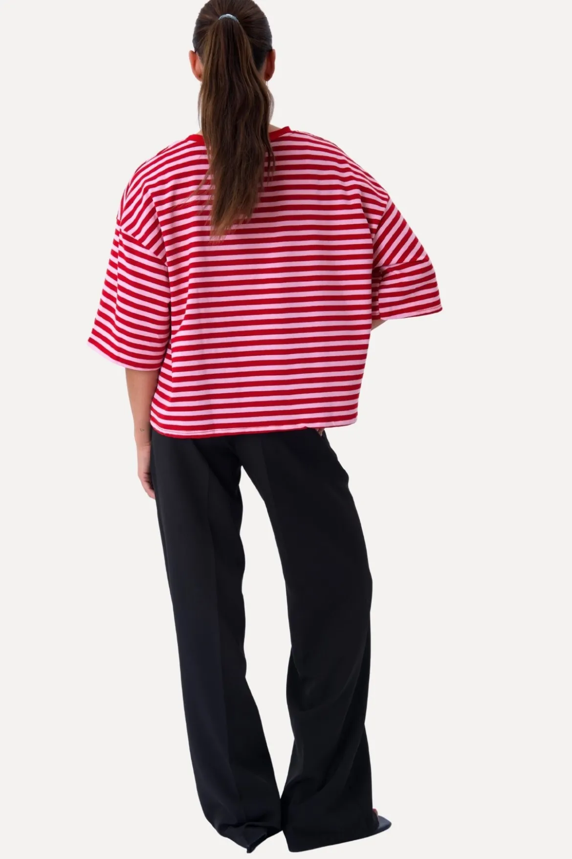 Zoe T-shirt - Rød/Lys Lyserød