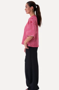 Zoe T-shirt - Rød/Lys Lyserød