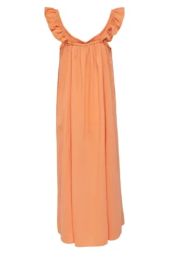 Zora Midi Kjole - Sun Orange